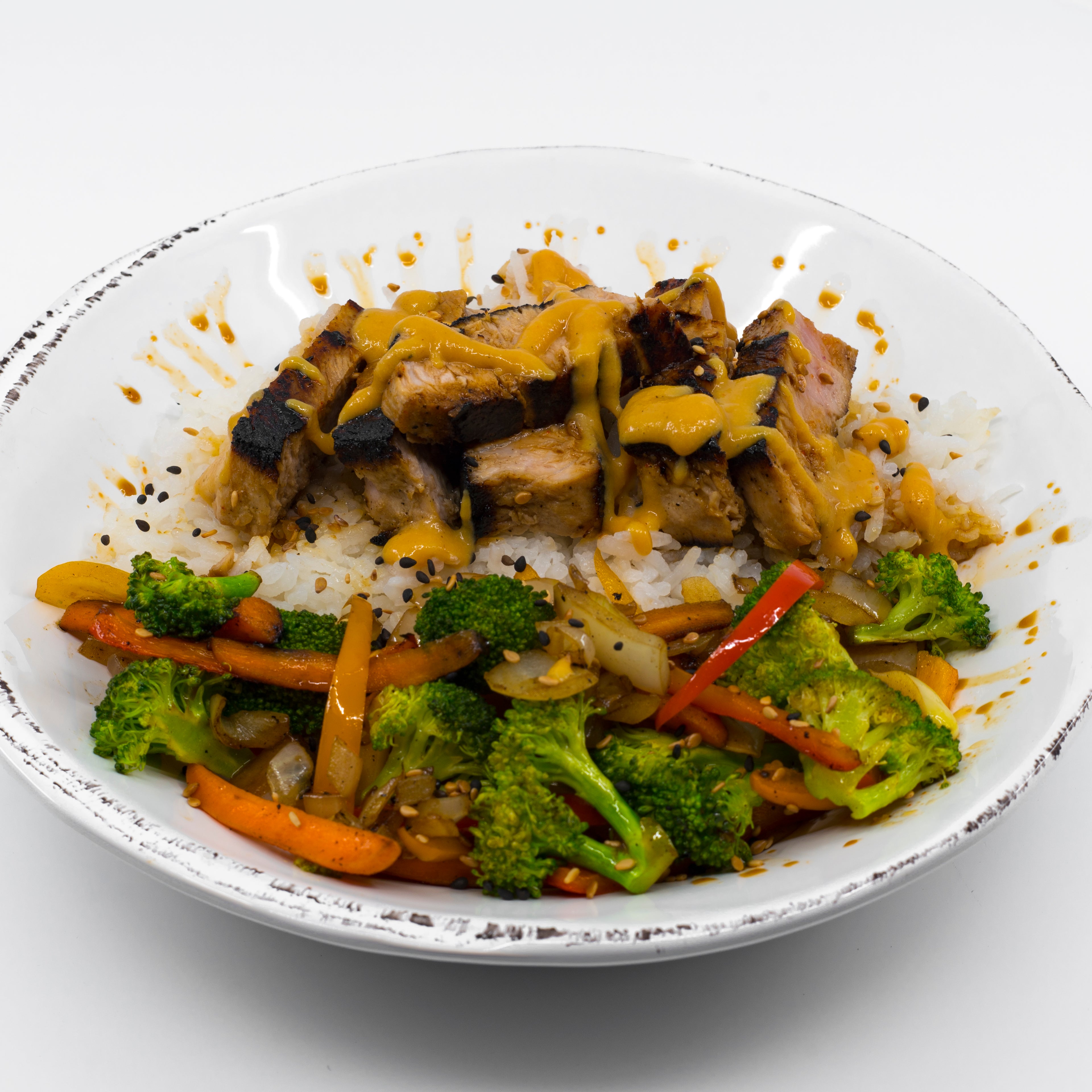 Pan-Seared Blackened Ahi Tuna with Veggies