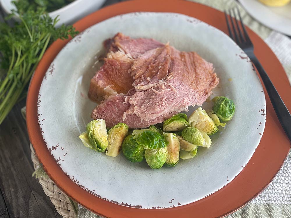 Mustard Glazed Ham - Slow Cooked